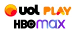 HBO Max + UOL Play Logo HBO Max e UOL PLay