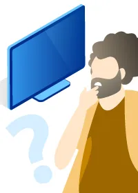 O que é Streaming? - Pessoa com dúvida olhando para TV